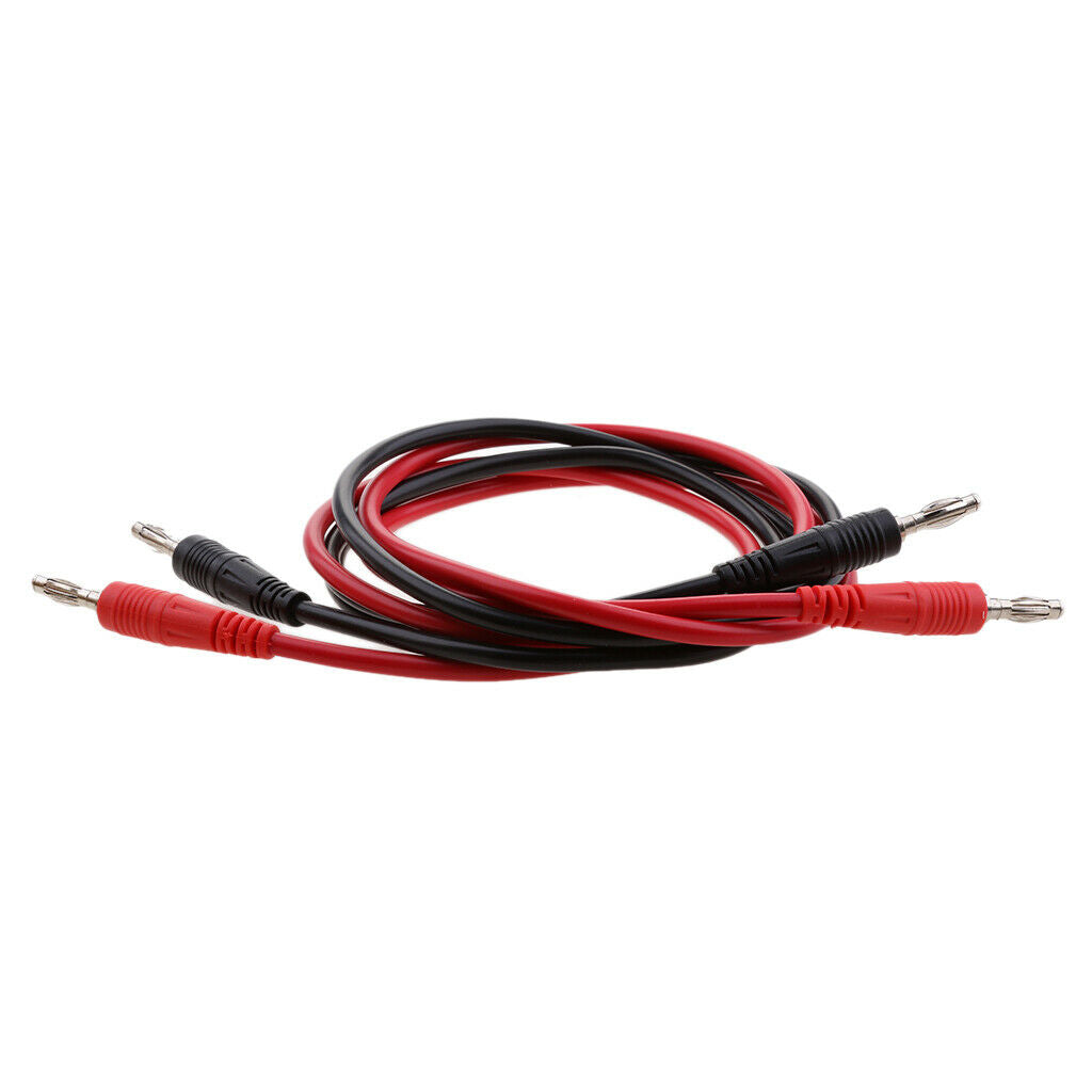 2 X 4mm Silicone Banana Plug Cables