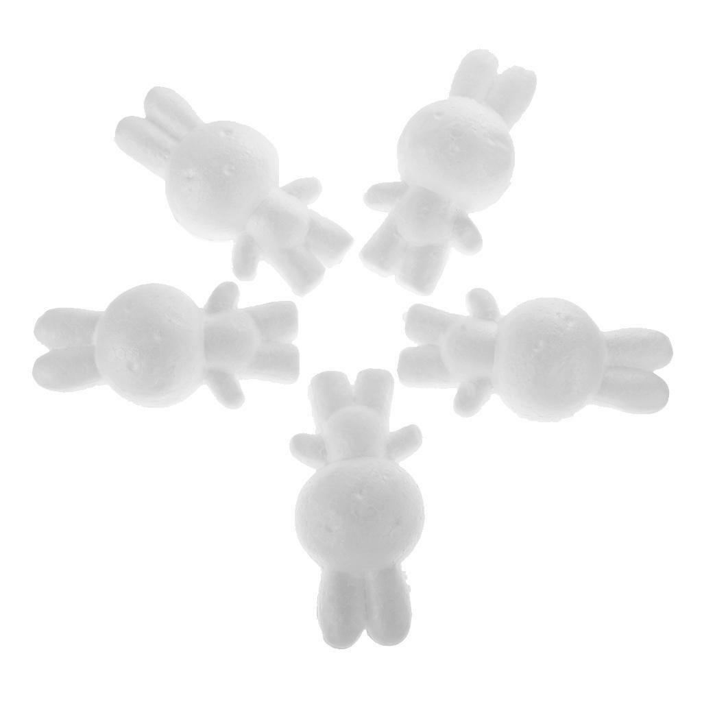 25 Pcs Polystyrene Styrofoam Animal Ornaments for DIY Kids Painting Crafts
