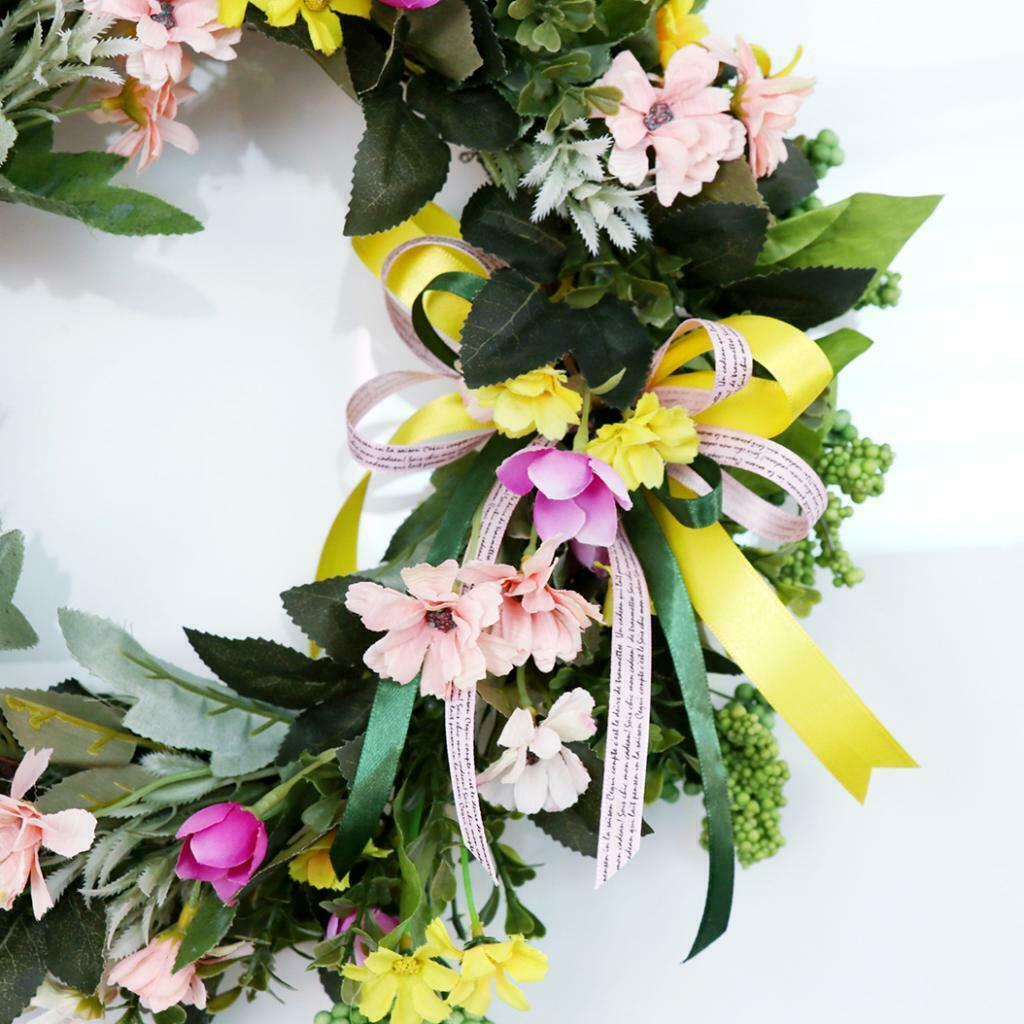 Artificial Sunflower Garland Wreath Floriation Wedding Halloween Wall Decor