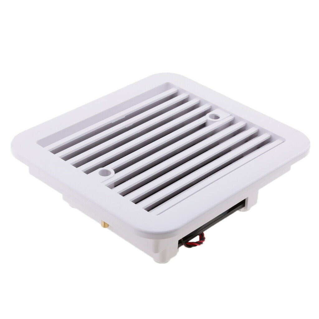 2 x Universal 12V RV Trailer Side Air Vent Exhaust Fan No Noise