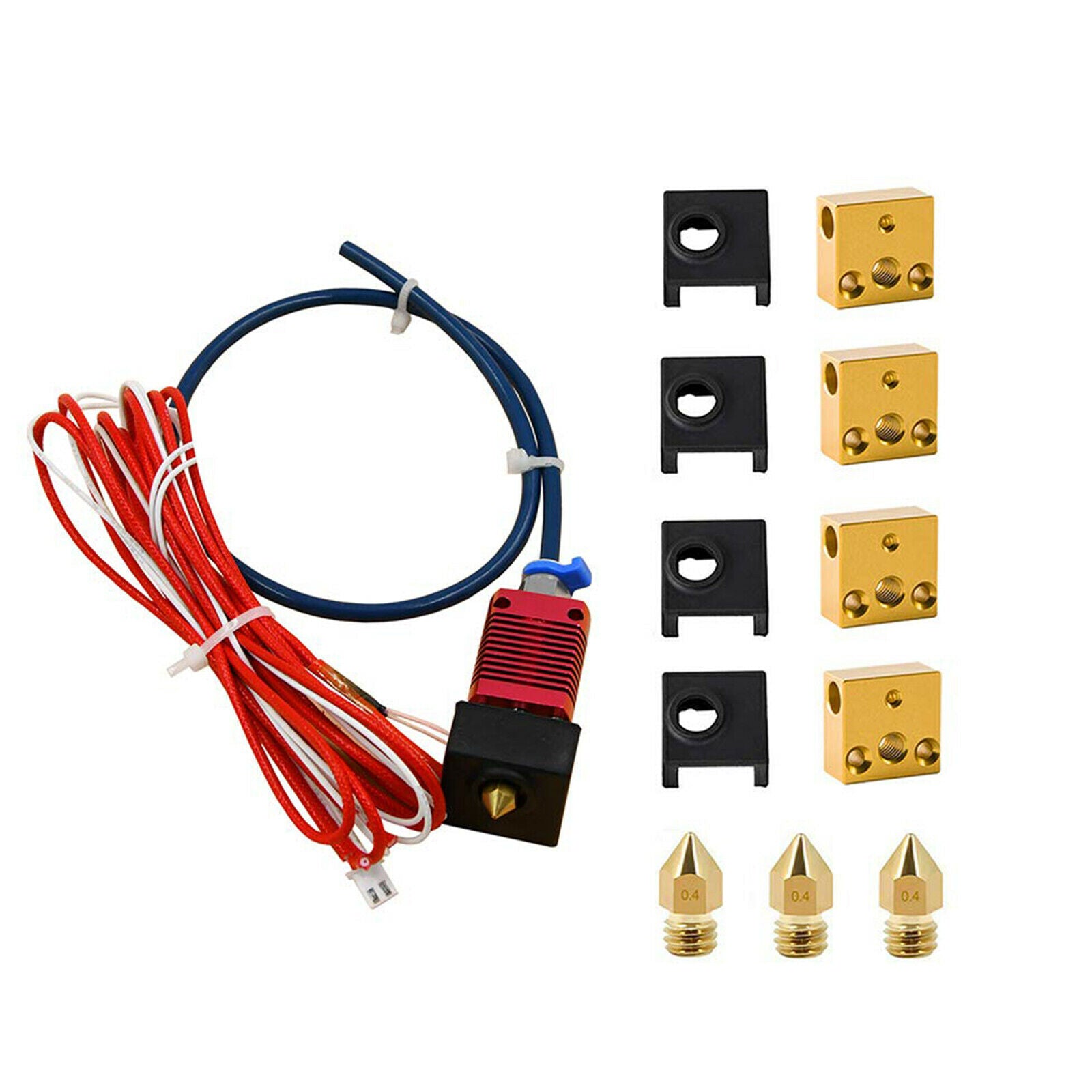 Assembled Extruder Hotend Nozzle Heat Block Accessories Set for Ender 3