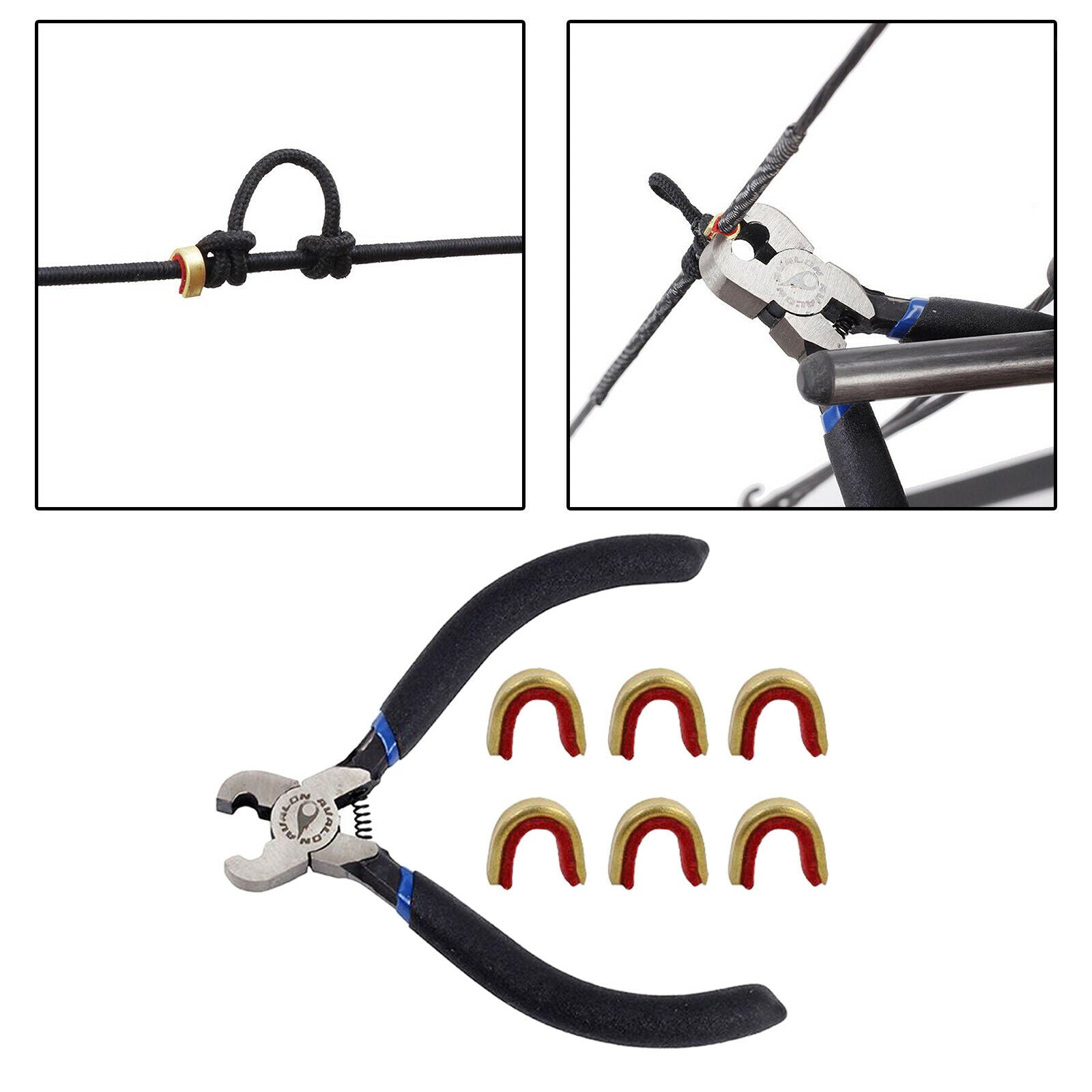 Titanium Steel Plier for Archery Compound Recurve Bow Nocking Buckle Nockset