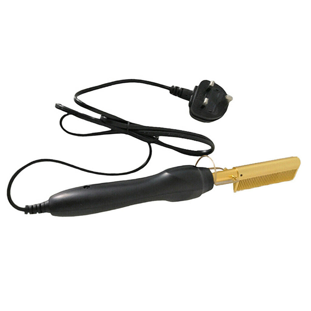 80w Hair Curling Straightening Comb Styling Tool Quick Styling Safe to Use