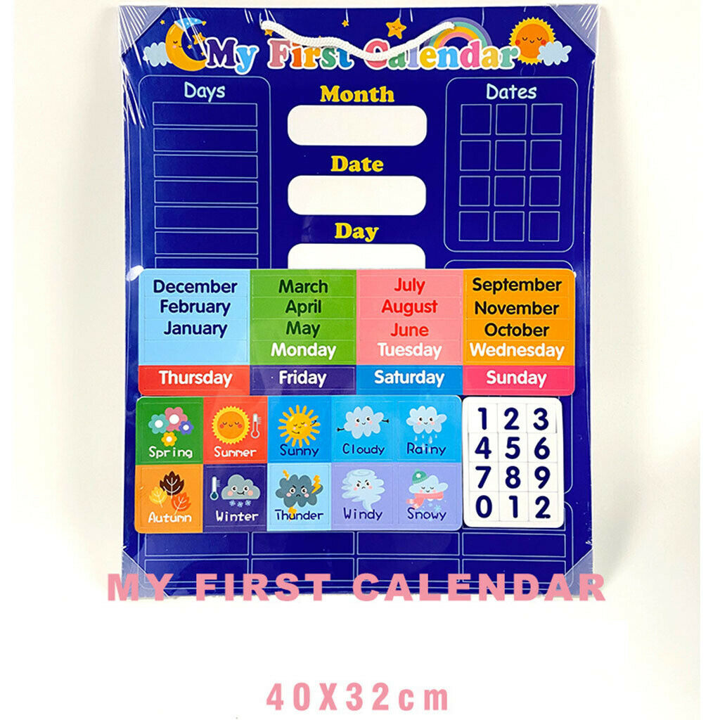 Circle Time Center Classroom Pocket Chart School Calendar and Weather Pocket