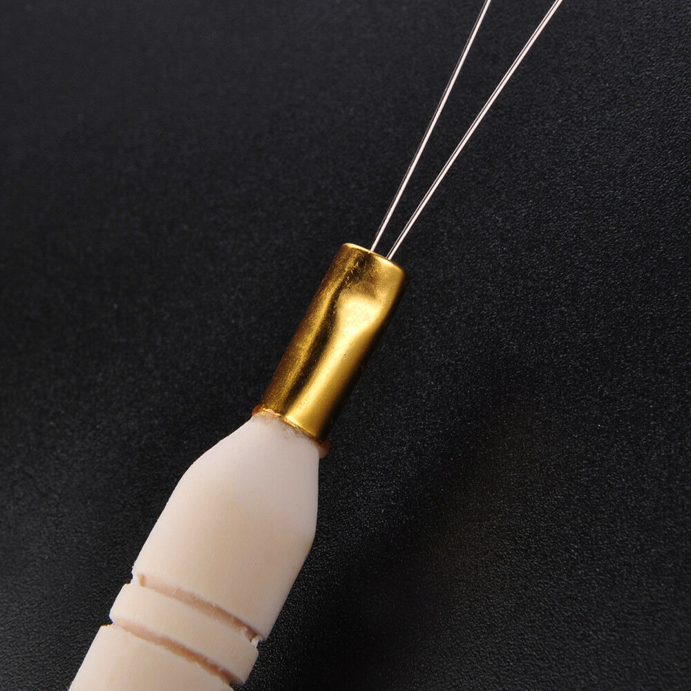 New 1PC Hair Extension Tool- Micro Ring Bead Pulling Hoop Loop Feather Threader