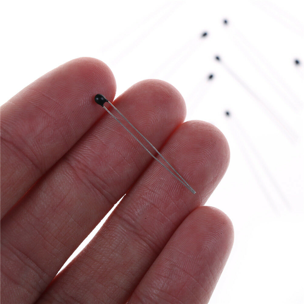 10pcs Thermistor Temperature Sensor NTC-MF52-103/3435 10K ohm 1% .l8