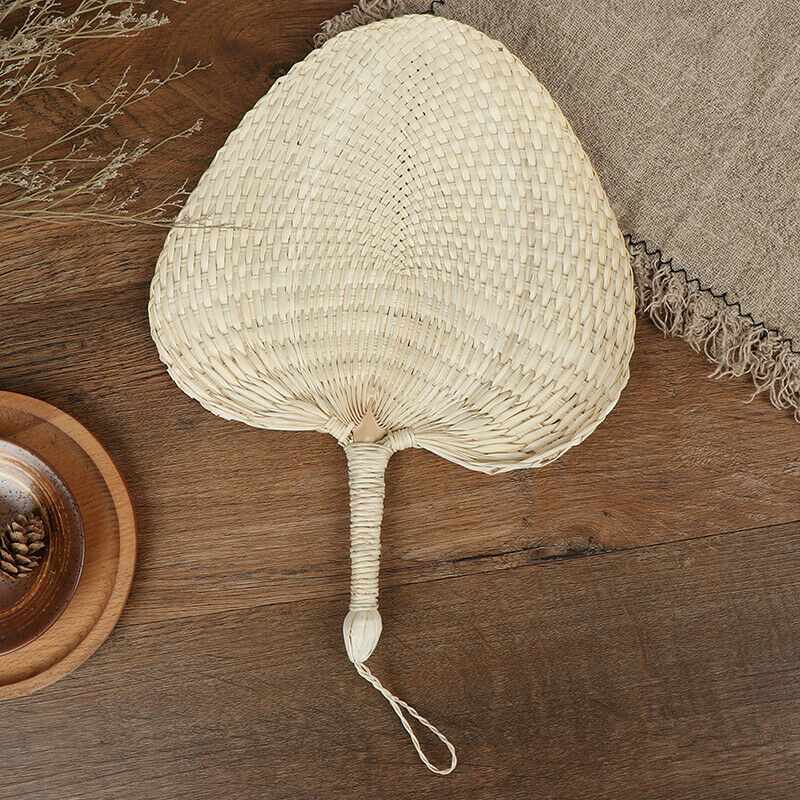 1PC Hand-woven Mosquito Repellent Fan Summer Manual Straw Hand Fans Palm .l8