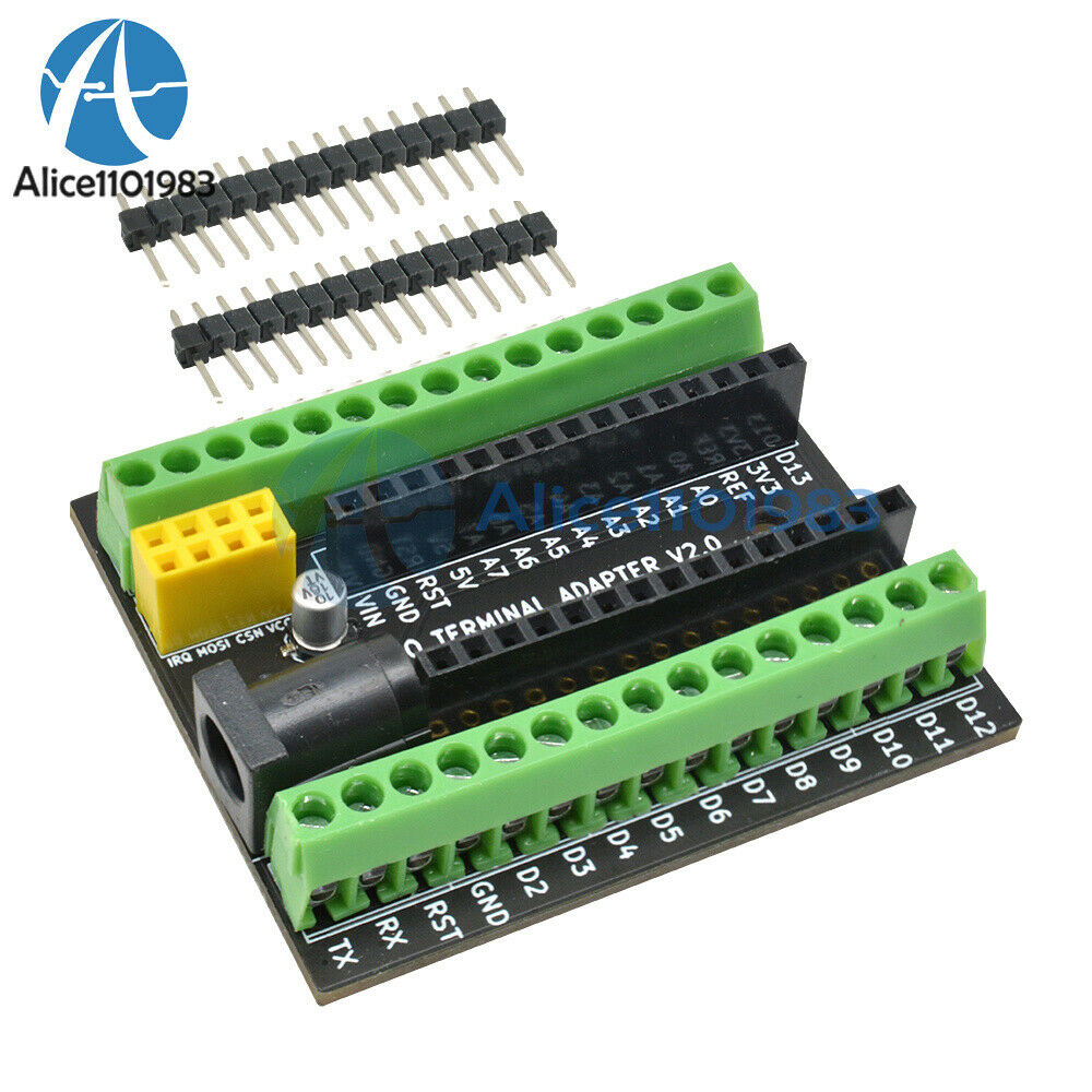 Nano V3.0 AVR DC NRF2401 Screw Terminal Expansion Adapter Board For Arduino