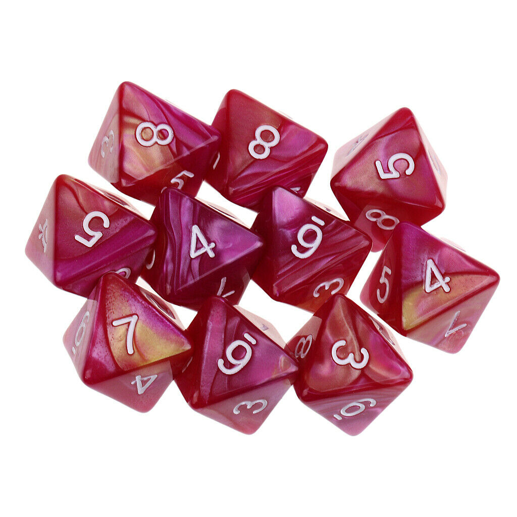 Multi-sided Dice Polyhedral Dice D8 For D&D RPG MTC Table Games Pack Of 20