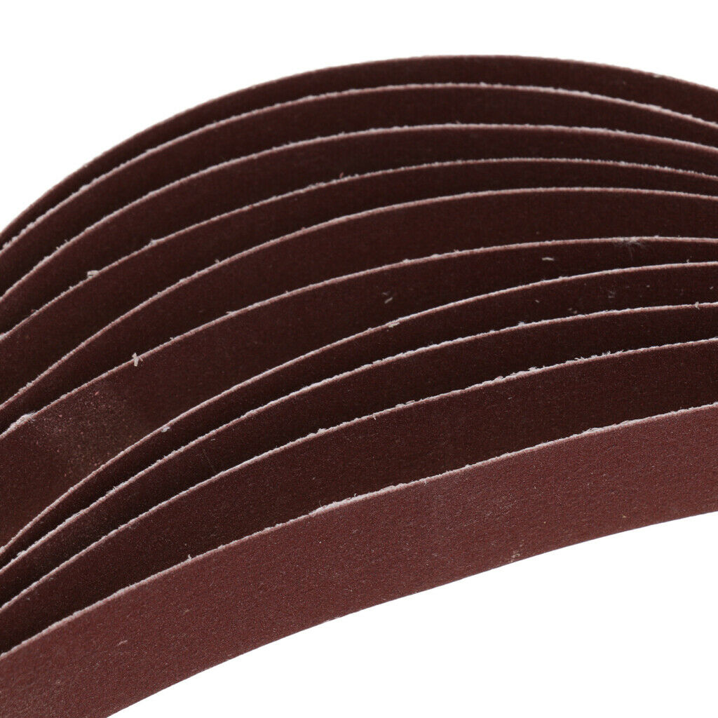 40pcs Sanding Belts 80/120/180/320 for Metal Sanding 25x762mm Abrasive Belts