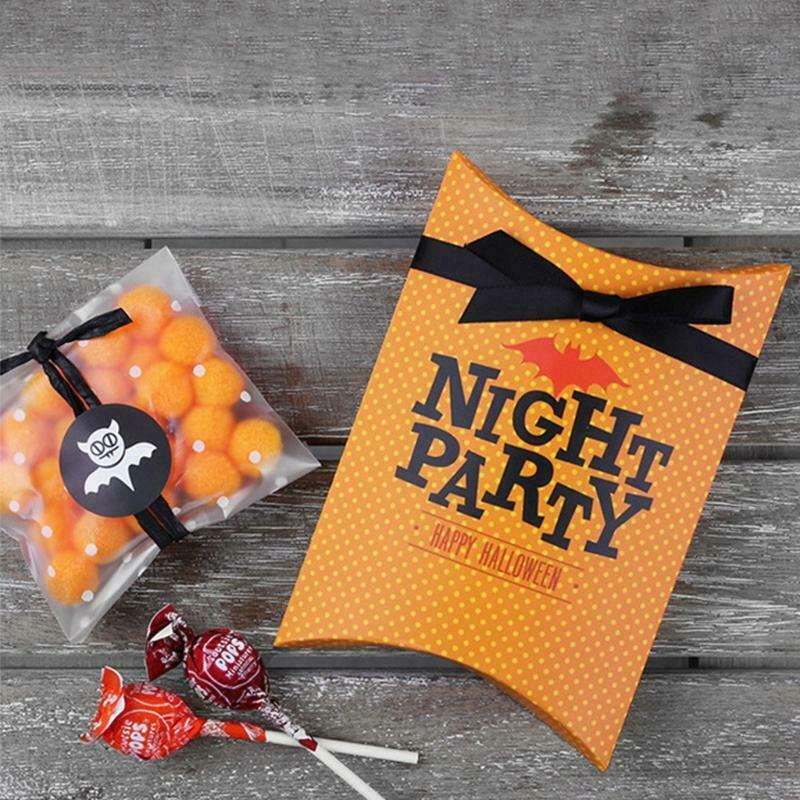 Halloween Advent Calendar Paper Candy Bags 24 Days Pumpkin Demon Mummy Candy Bag