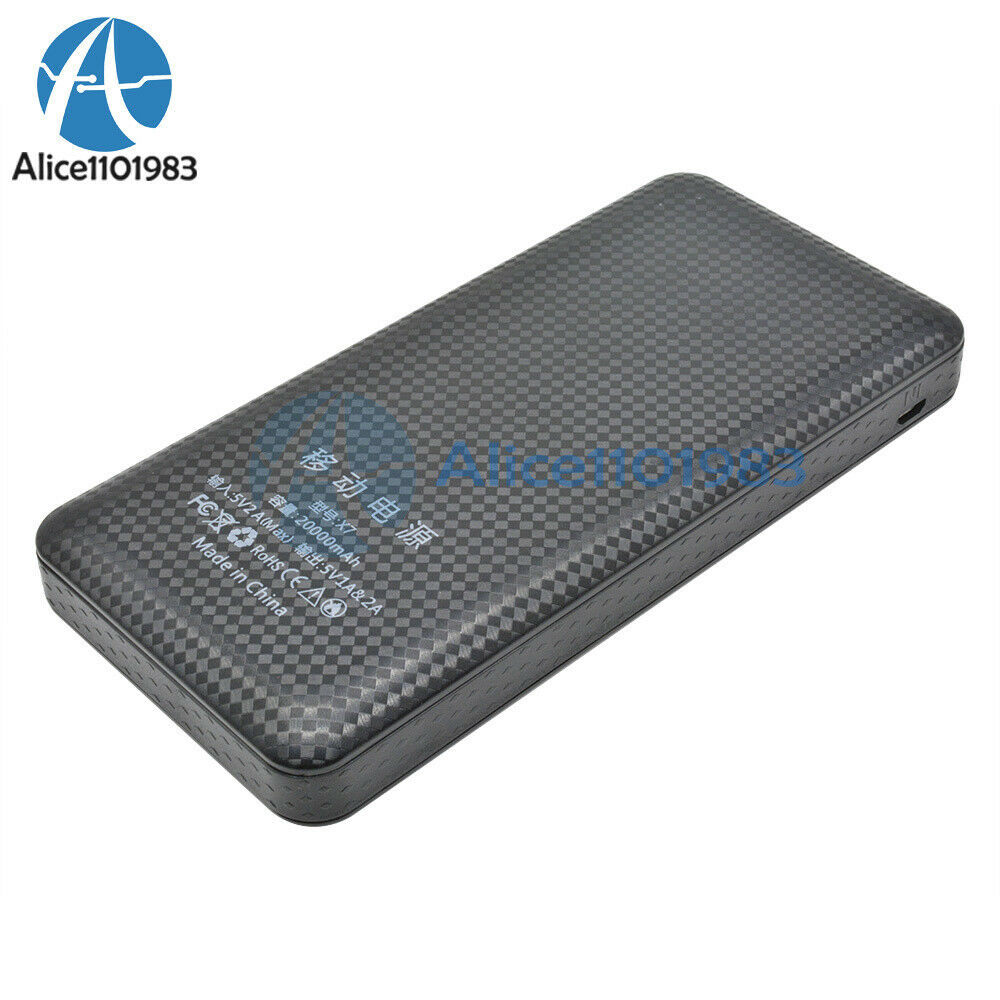 3 USB Port Power Bank 7S 7 18650 DIY Case Kit Battery Charger Box 5V 2.1A DIY