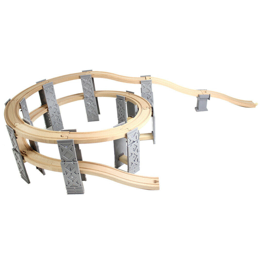 DIY Assembly Trains Spiral Track Building Kits Accs 14.17x14.17x5.91inch
