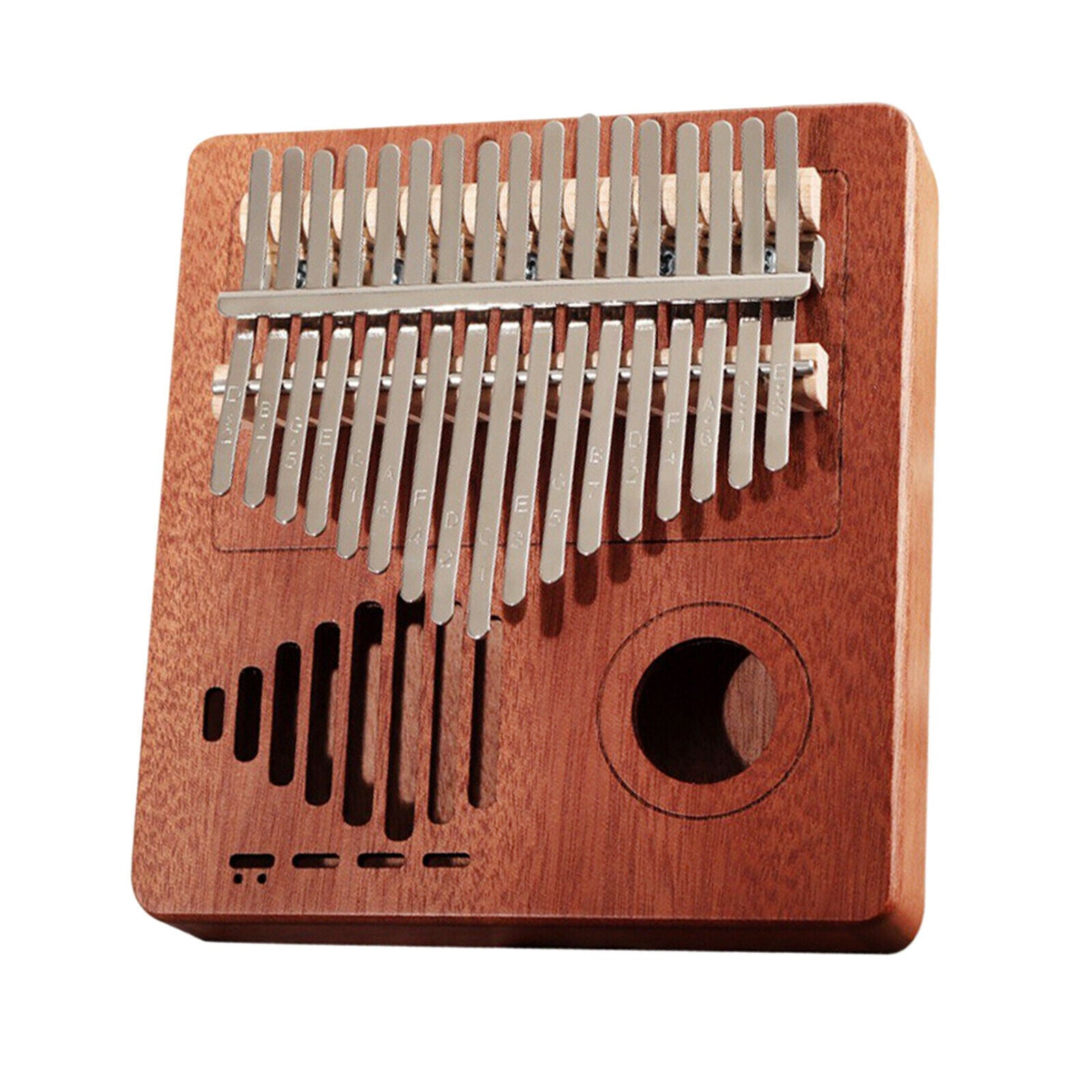 Kalimba 17 Key Thumb Piano Mbira Gift with Velvet Bag Stickers Accessories