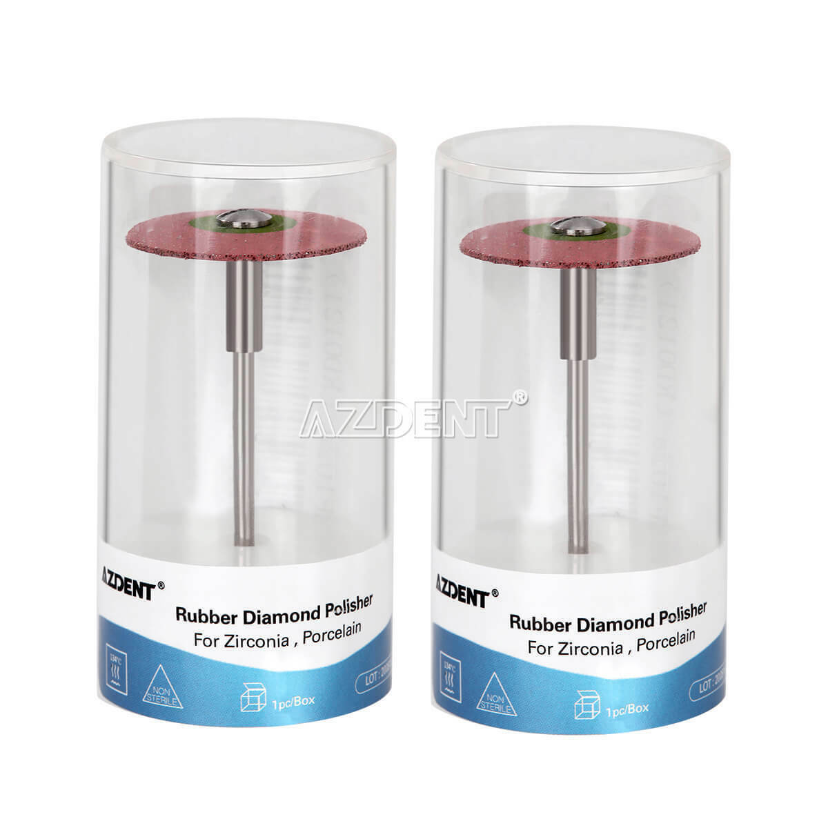 5xDental Rubber Diamond Polisher for Zirconia Porcelain Super Coarse AZ
