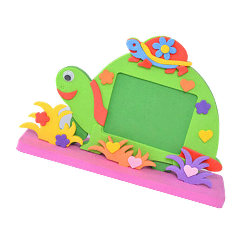 Kindergarten Kids Children EVA Handcraft Photo Picture Frame DIY Tortoise