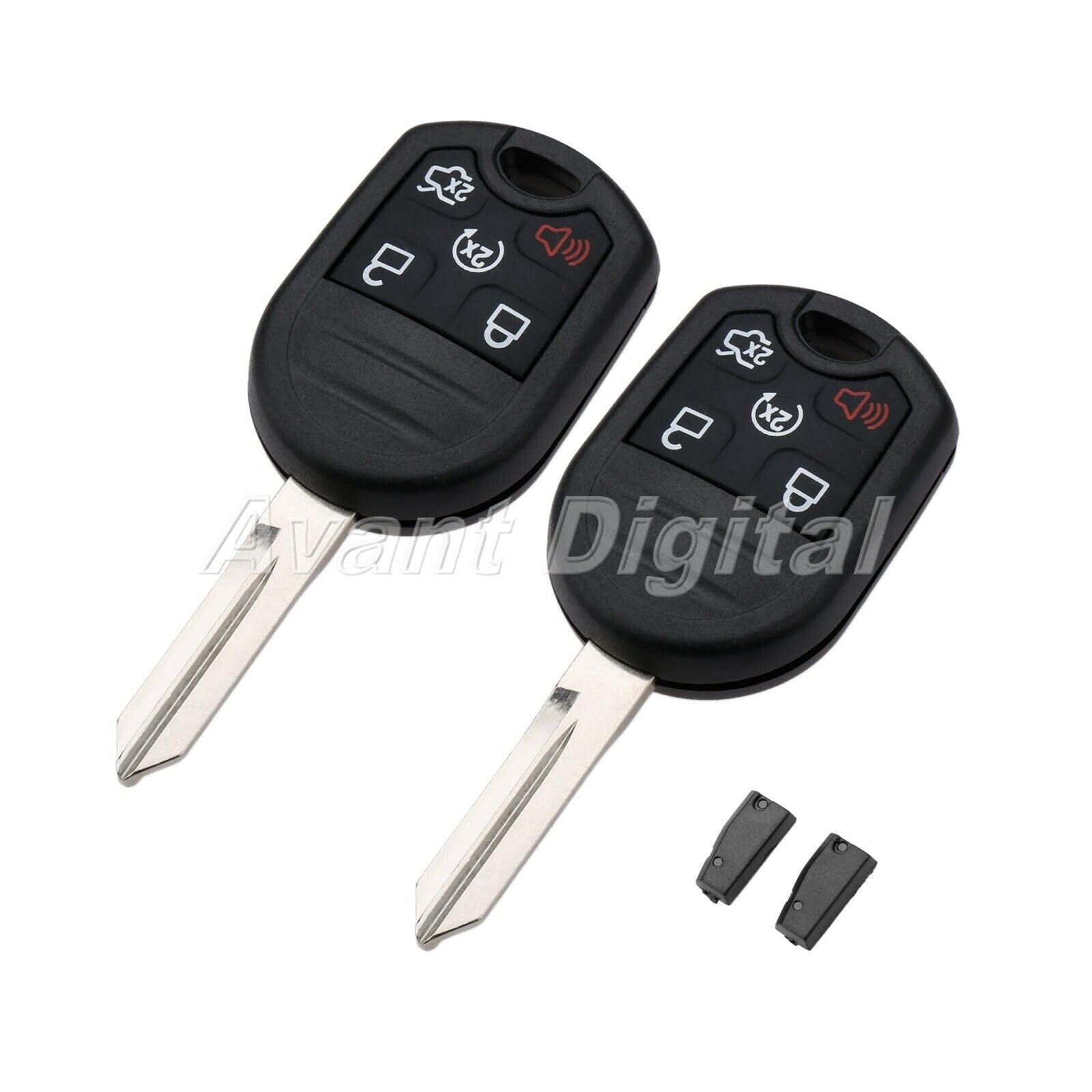 2Pc Remote Key 5BTN 315MHz CWTWB1U793 ID83 4D63 Chip For 2011-2015 Ford Explorer