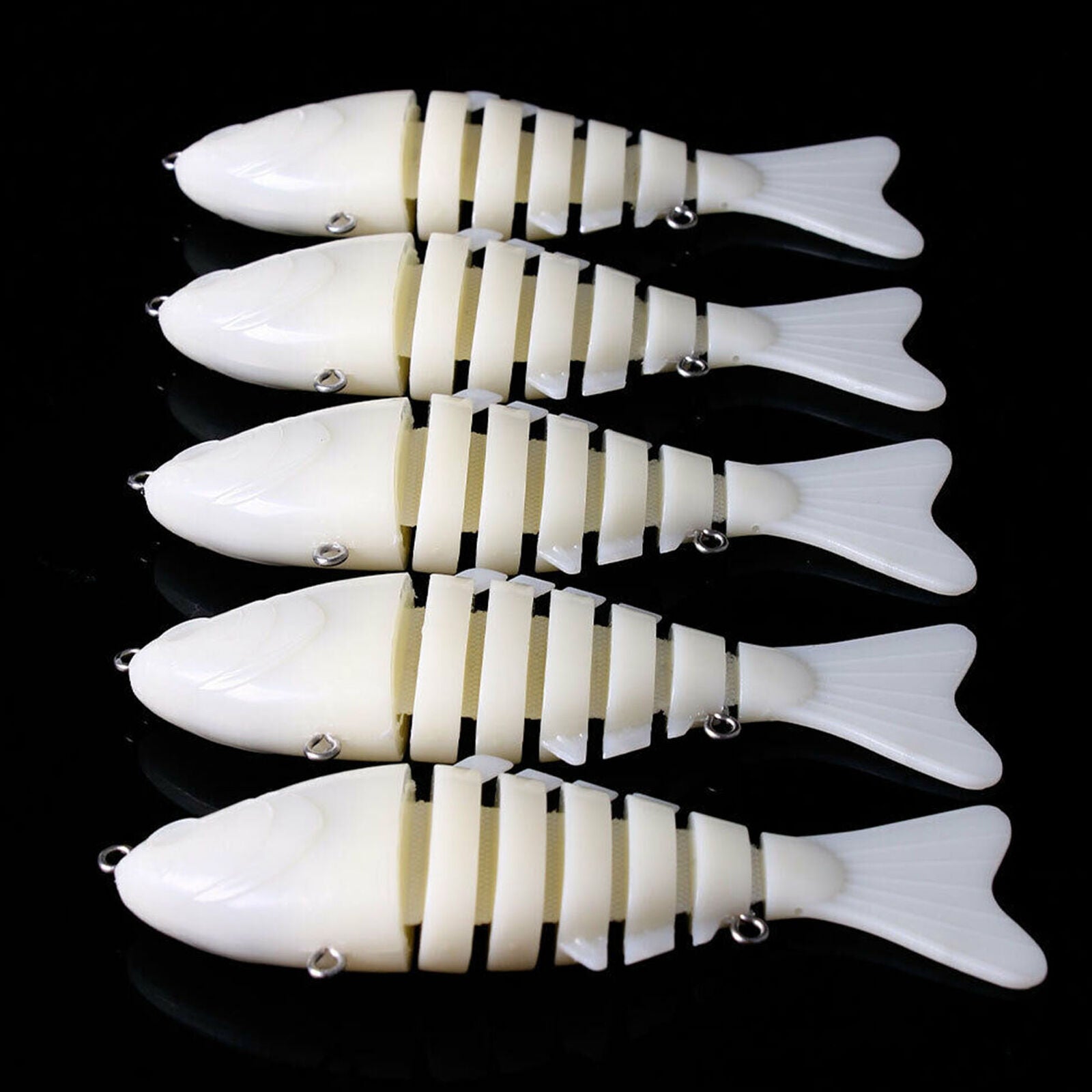 5x Blank Lure Jointed Fishing Bait 10cm/13.5g Unpainted Hard Crankbait