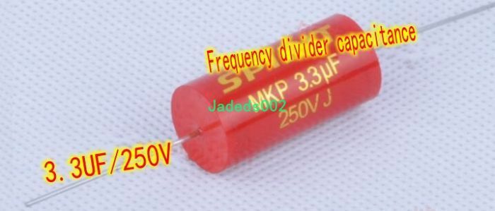 3.3UF 250V audio crossover capacitor Speaker Promise Polyester capacitor