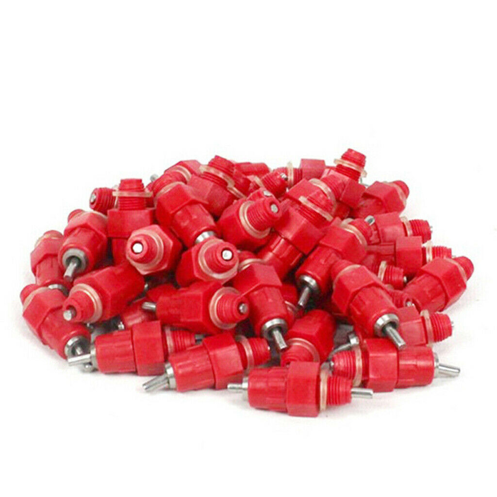 40Set nipple 360 degree water nipple poultry drinker for pigeon chickens