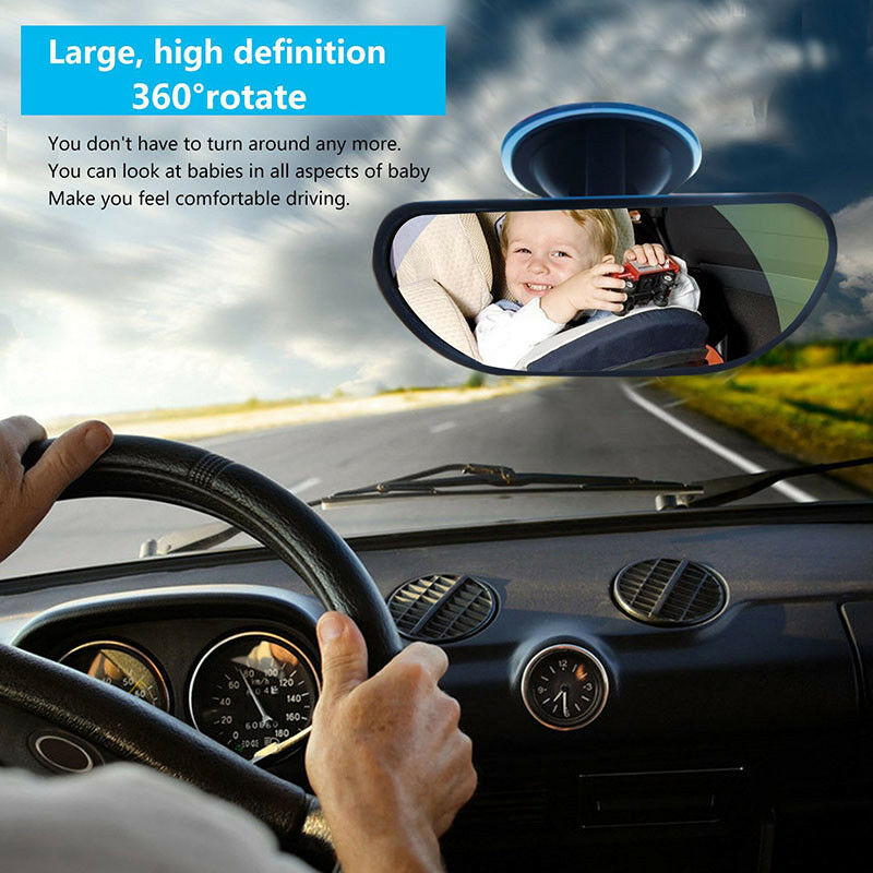 Car Universal RearView Mirror Suction Stick Back Seat Baby Children Safety HN US
