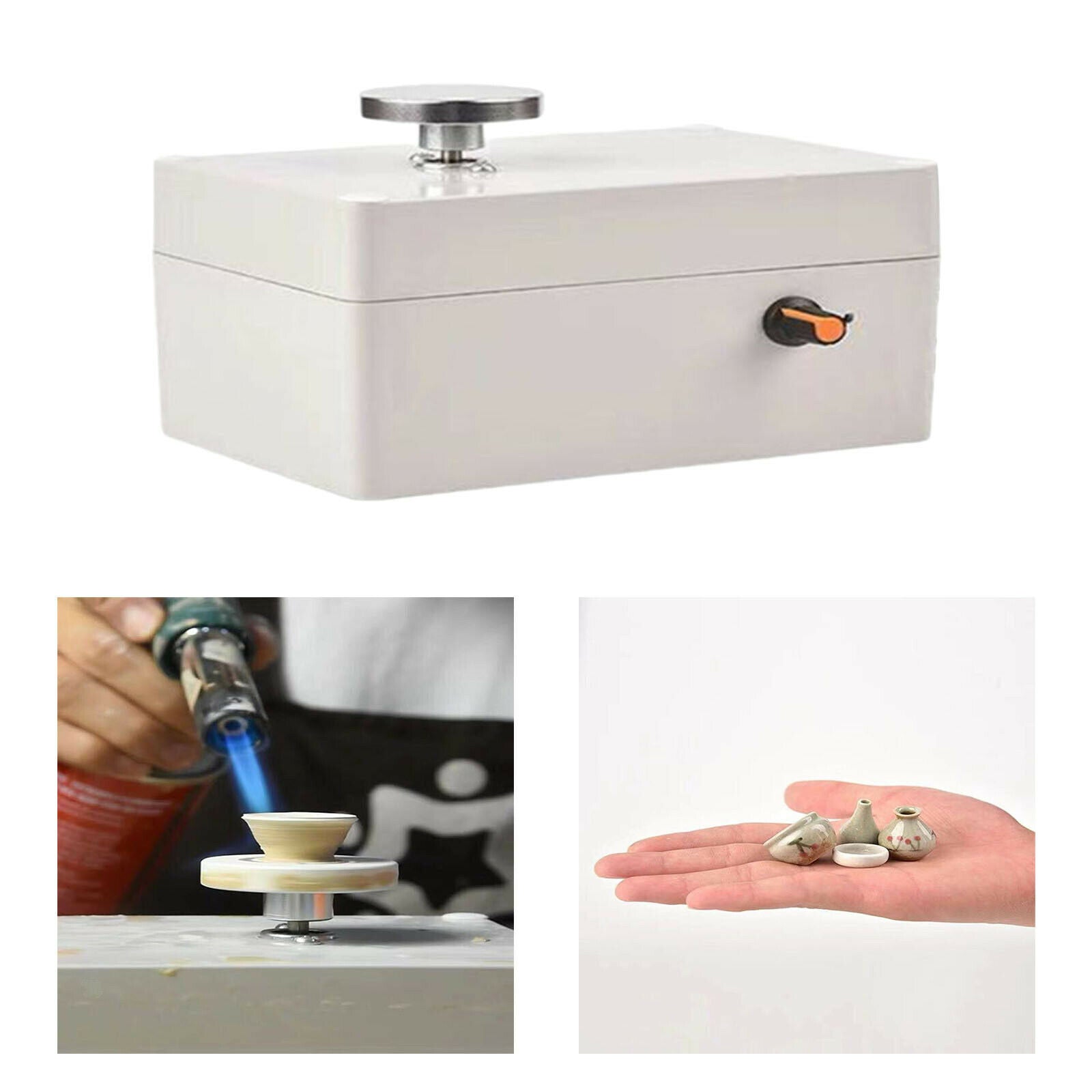 Electric Pottery Wheel 4.5cm Turntable 12V Forming Machine Art Clay Making
