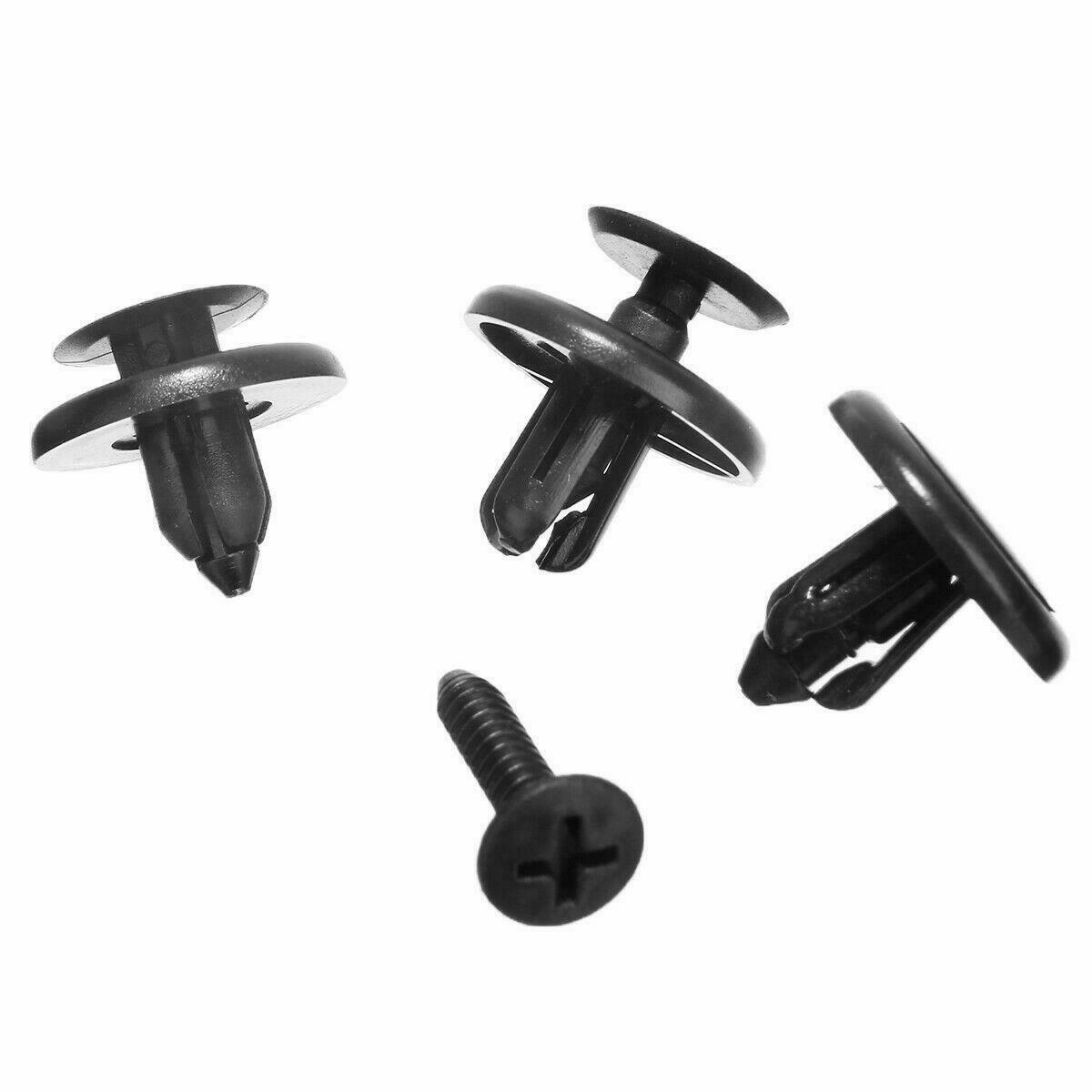 100pcs Trunk Screw Rivets Set Car Bumper Fender For Auto Plastic Fastener Clips