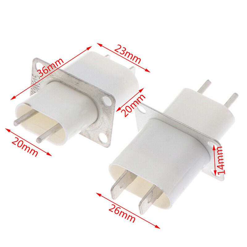 5Pcs Electronic Microwave Oven Magnetron 4 Filament Pin Sockets Converter.l8