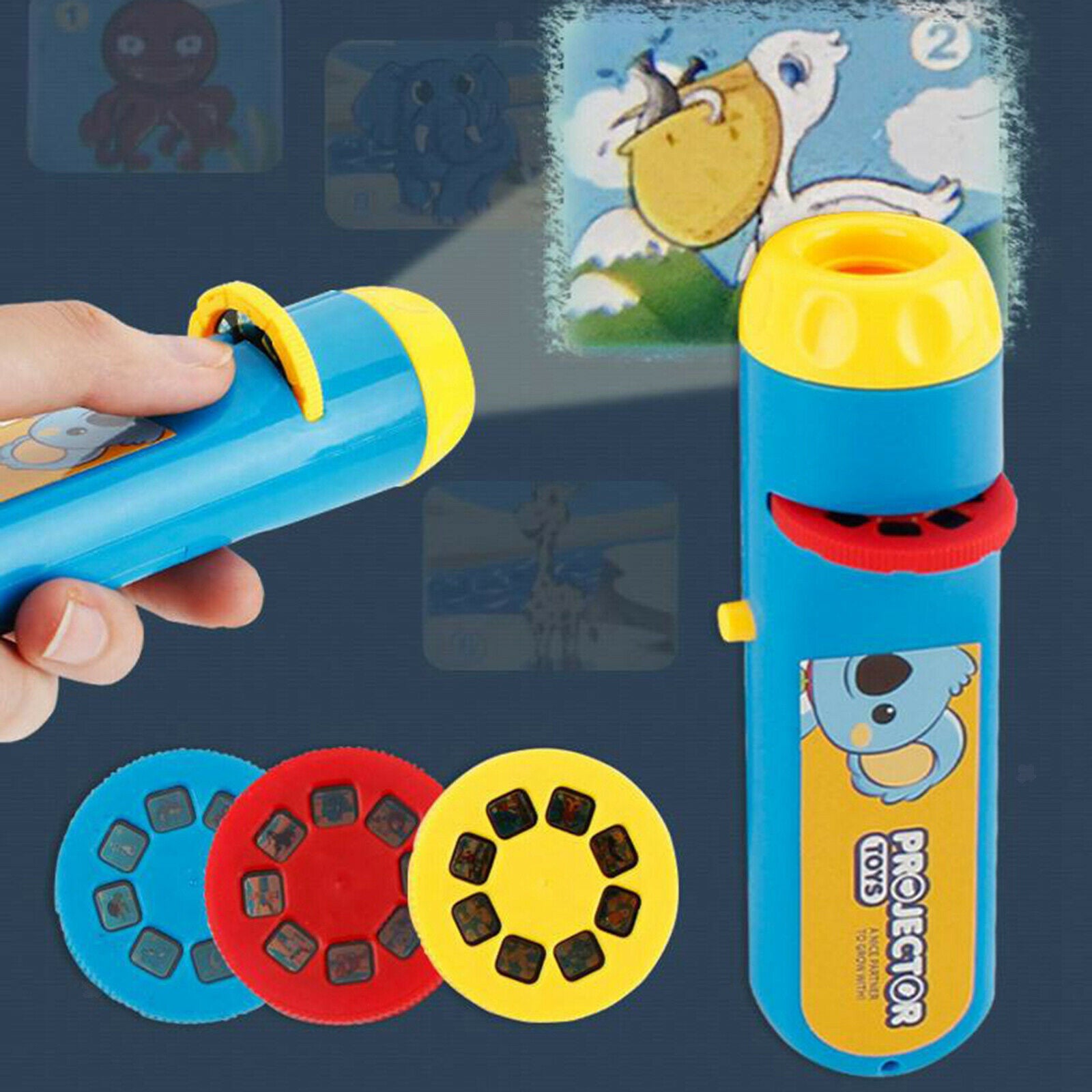 Slide Projector Torch Projection Light Small Torches lamp Flashlight Educational