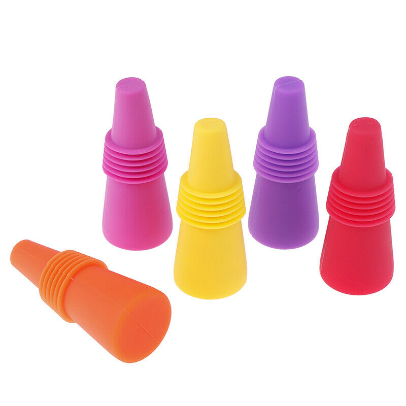 Wine Stopper Cork Bottle Plug Silicone Sealed Bottle Stopper Bar Accessor.l8