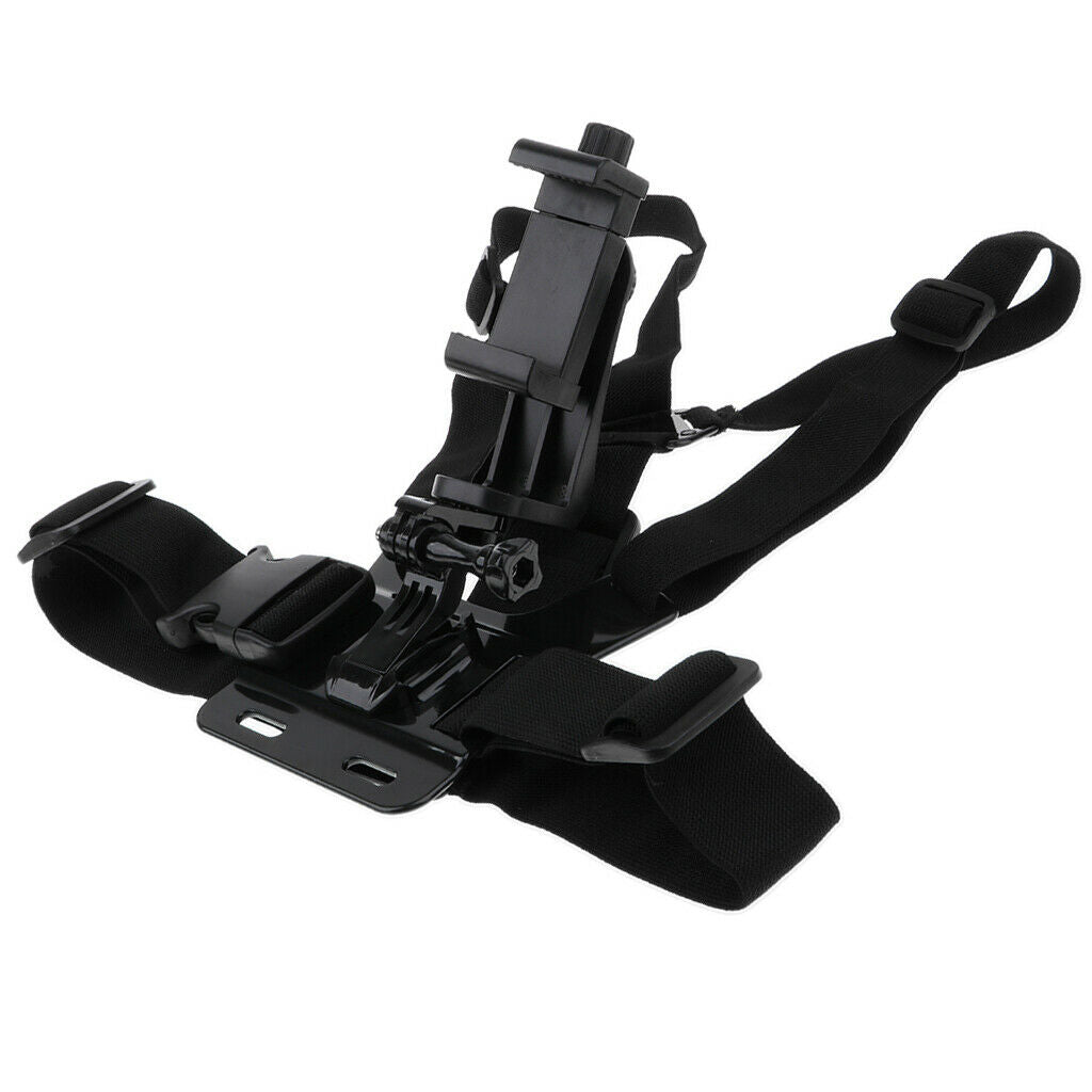 Chest Adjustable Harness Strap Outdoor Holder with Clip for Smartphone