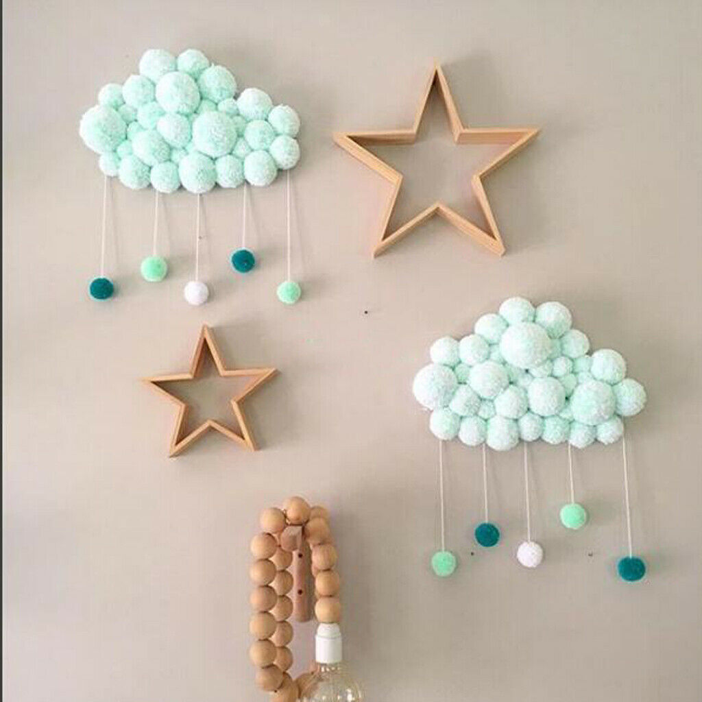 2x Ornaments DIY Hanging Decorations for Nursery Clouds Ornate