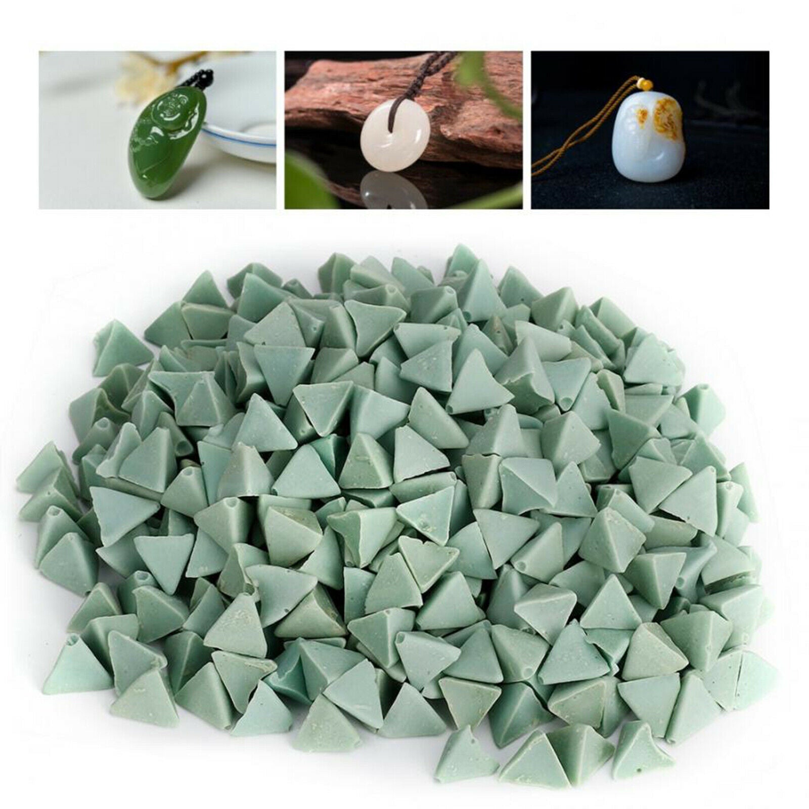 Metal Jewelry Polishing Abrasive Material Tool Tumbler Finishing] Jadeite