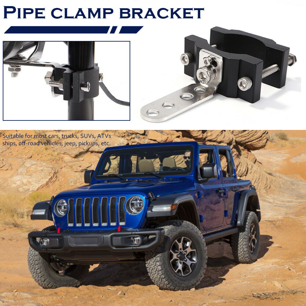 2x Car Bull Bar Roll Cage 18-50mm Tube Clamp Brackets for Offroad LED Light  @