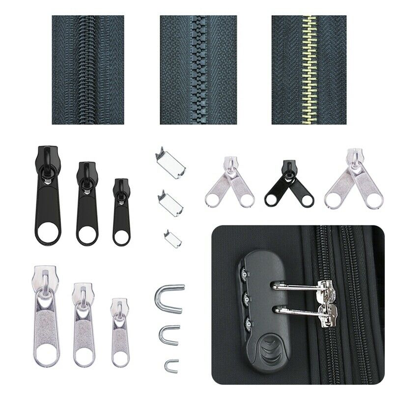 1X(85Pcs Zipper Repair Kit Zip Slider Rescue Universal Zippers Replacement J1G2)