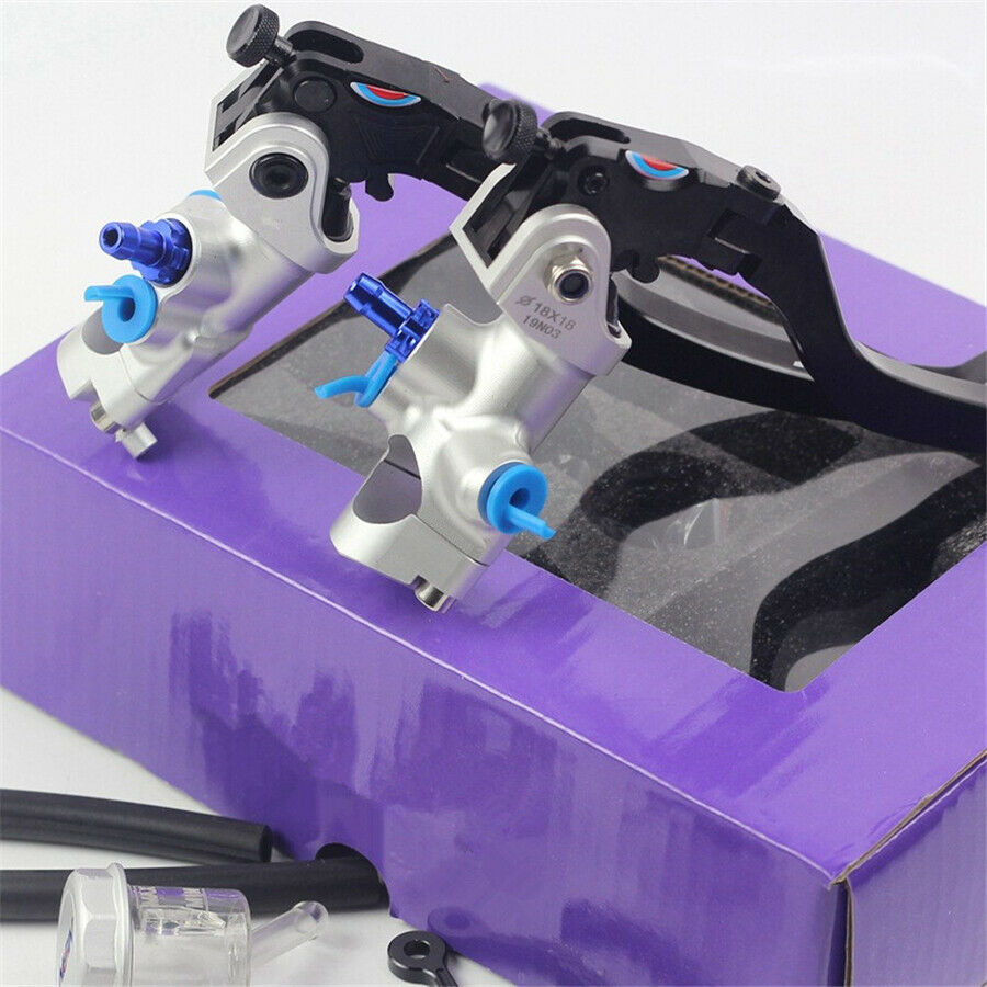 Left 17.5mm motorcycle brake clutch pump lever Radial master cylinder 7/8" 22mm
