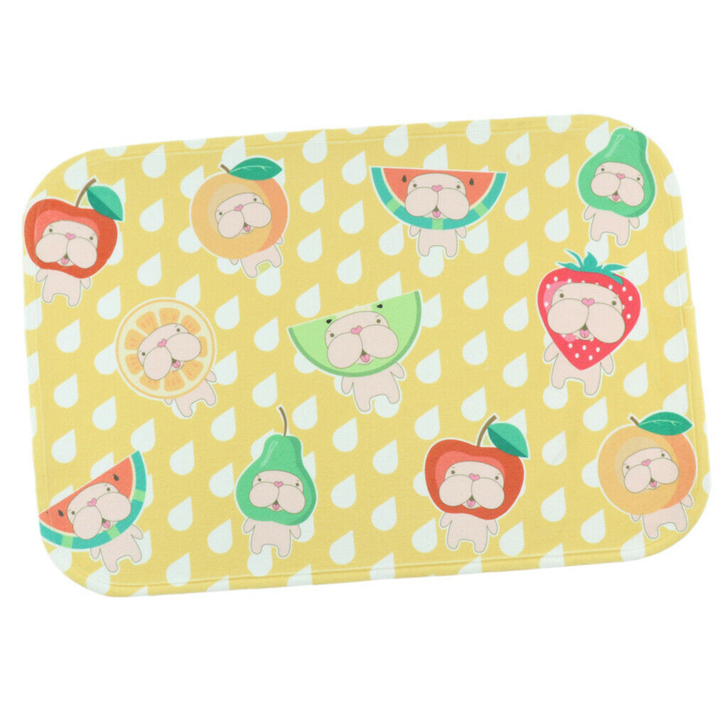 Pet Mat for Food and Water, Rectangle Non-Slip Rubber Mat for Dog and Cat S