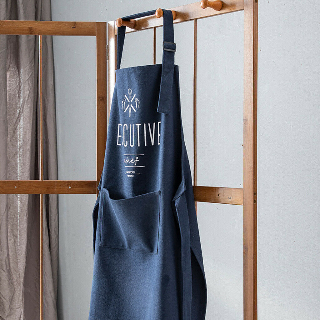 Polyester Kitchen Apron Bib Oil Resistant Adjustable Smock Painting Aprons