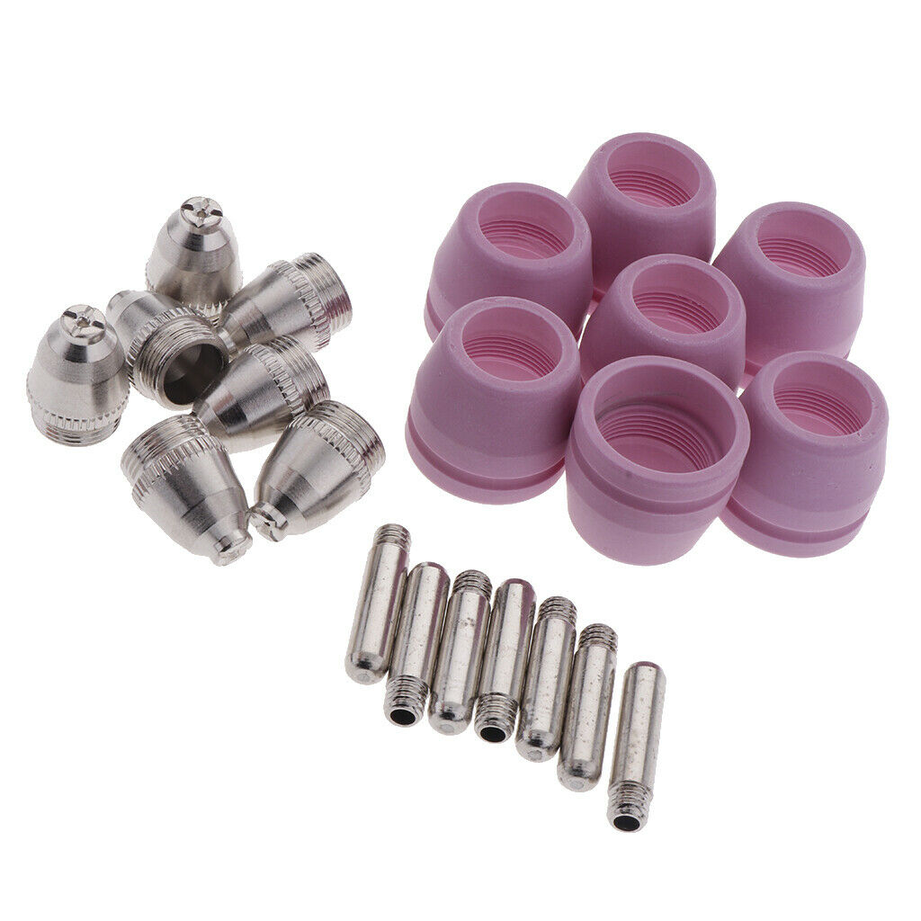 Plasma Cutter Torch Consumables  Nozzles Cups Kit Copper Ceramic Plasma
