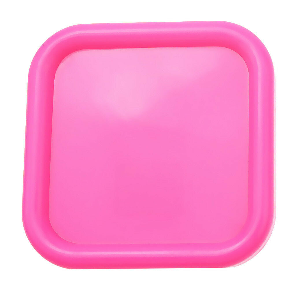 Square Magnetic Pin Cushion Pincushion Sewing Needles Organizer Rose Red