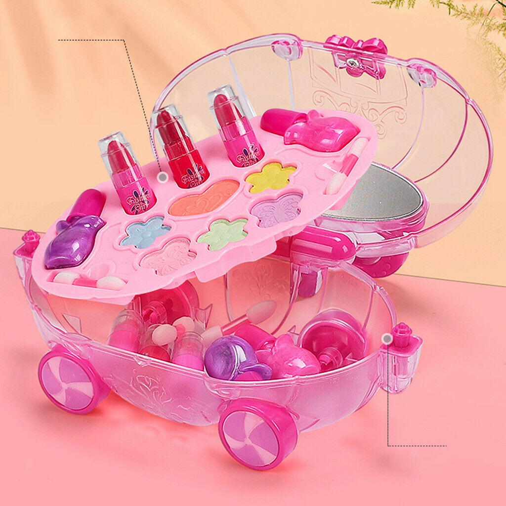 Makeup Set Fun Eye Shadow Washable Vanity Cosmetics Set with Makeup Case