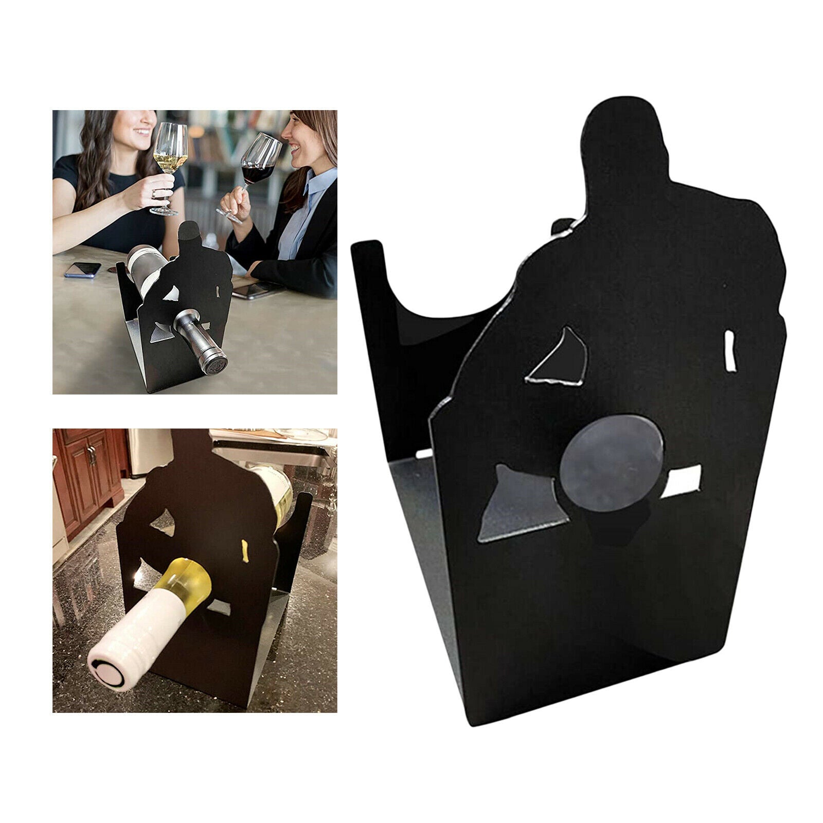 Metal Wine Rack Bottle Holder Storage Organizer Bar Decoration Sturdy Gift