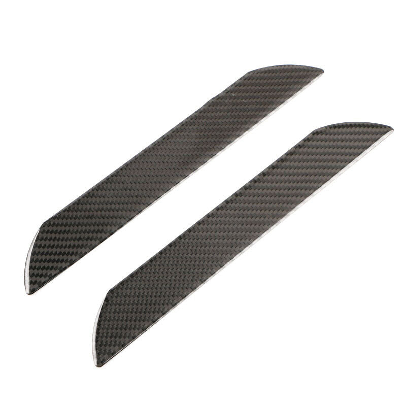 4PCS Car Carbon Fiber Front Rear Door Sill Pedal Cover Panel Protector Strip Kit