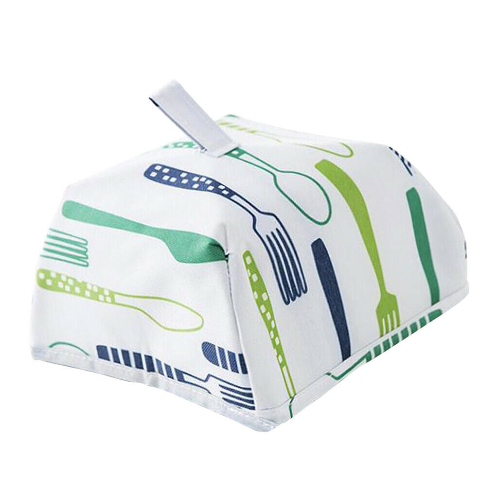 Foldable Insulation Food Umbrella Meal Dust Cover Tent Aluminum Foil  Blue S