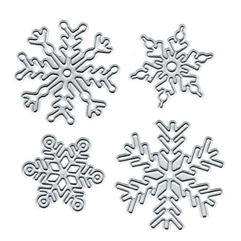 4pcs/set Snowflake  Christmas Metal Cutting Dies DIY Scrapbooking Embossi.l8