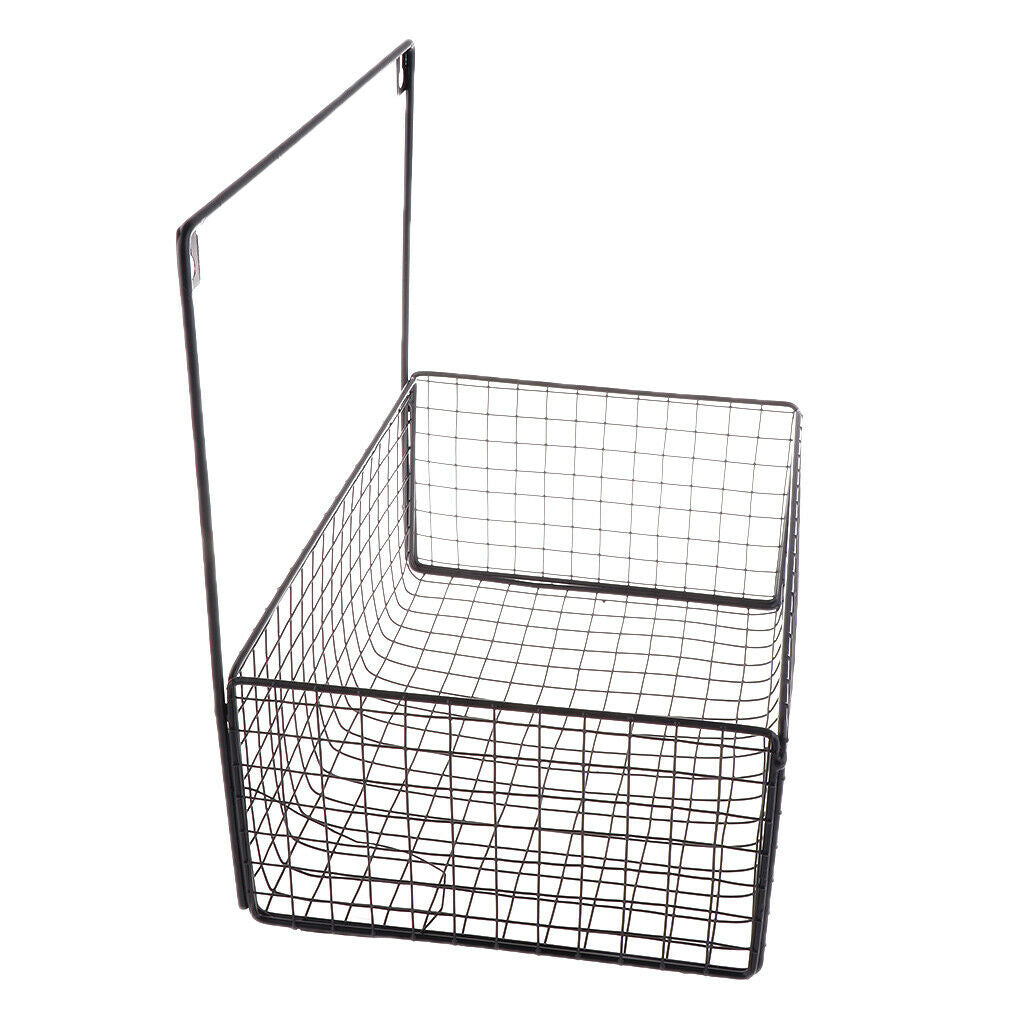 2x Wrought Hanging Storage Basket Kitchen Bedroom Sundries Organizer