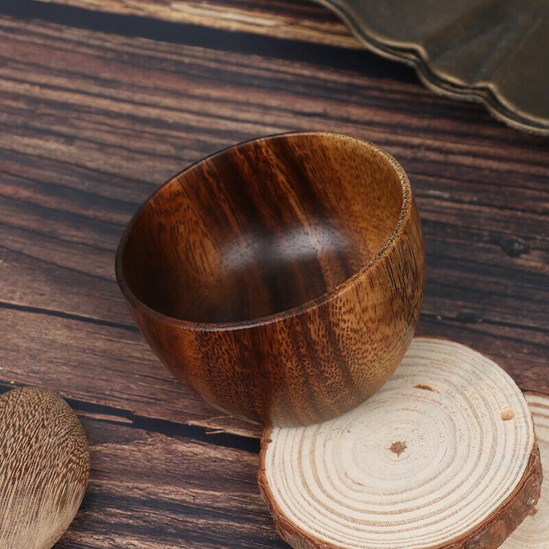 Salad Bowl Practical Durable Wooden Simple Storage Holder Kitchen Bowl Cu.l8