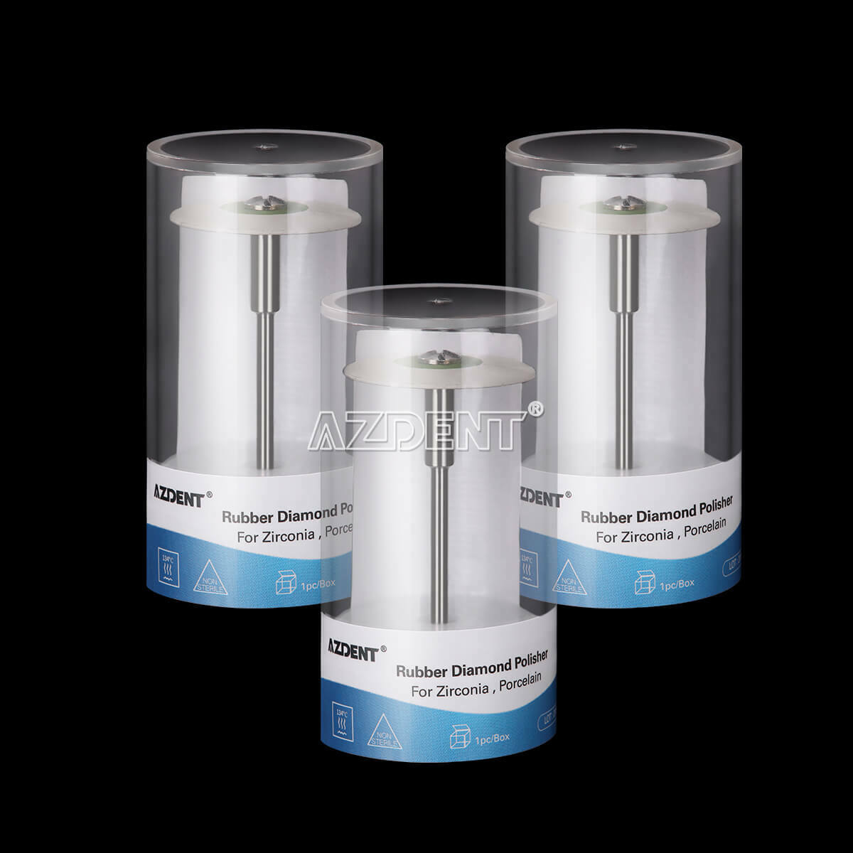 3XDental Rubber Diamond Polisher Polishing F Zirconia Porcelain Ultra Fine