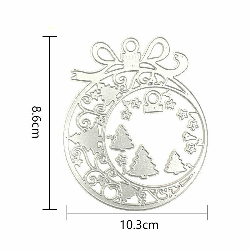 Christmas Cutting Dies Scrapbooking Die Stencil Mold Metal Craft Elk Embossing
