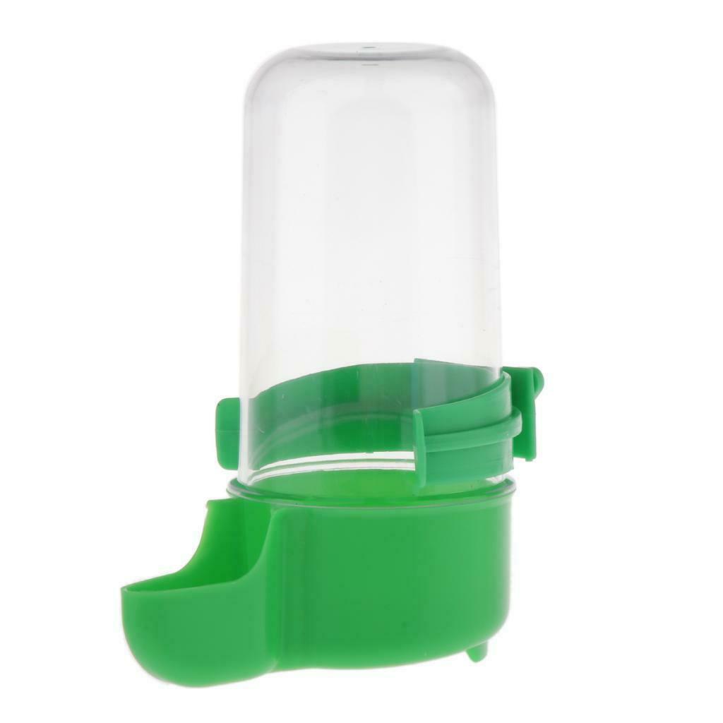 1pcs Plastic Bird Water Tube Feeder Water Bottle for Aviary Budgie Pigeon Green